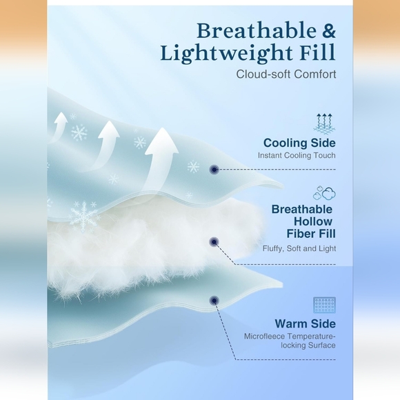 ZonLi Cooling Blanket for Hot Sleepers,90"x108" King Size Lightweight Cool Touch - Picture 4 of 13